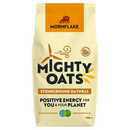 MORNFLAKE MIGHTY OATS STONEGROUND MEDIUM OATMEAL 750G