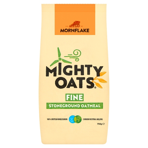 MORNFLAKE MIGHTY OATS STONEGROUND OATMEAL FINE 750G
