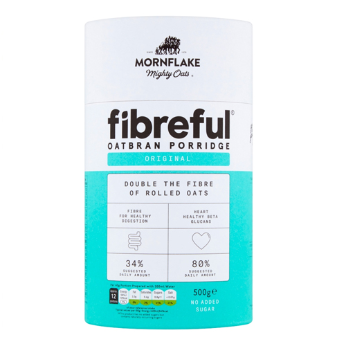 MORNFLAKE FIBREFUL OATBRAN PORRIDGE 500G