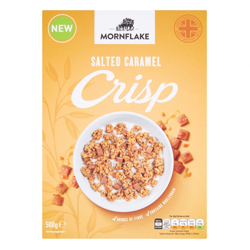 MORNFLAKE SALTED CARAMEL CRISP 500G