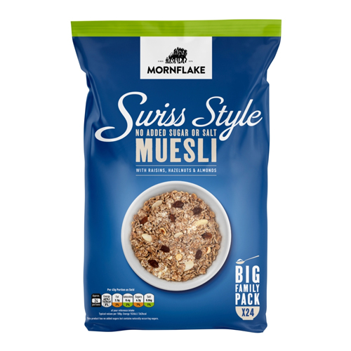MORNFLAKE SWISS STYLE MUESLI NASS 1.1KG