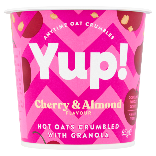 YUP! CHERRY & ALMOND CRUMBLED OATS WITH GRANOLA 65G