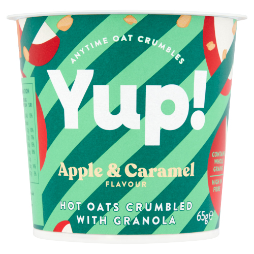 YUP! CARAMEL & APPLE CRUMBLED OATS WITH GRANOLA 65G