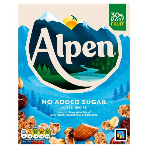 ALPEN MUESLI NO ADDED SUGAR 10X 550G