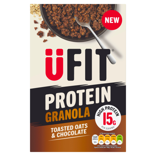 UFIT PROTEIN GRANOLA TOASTED OATS & CHOCOLATE CEREAL 375G