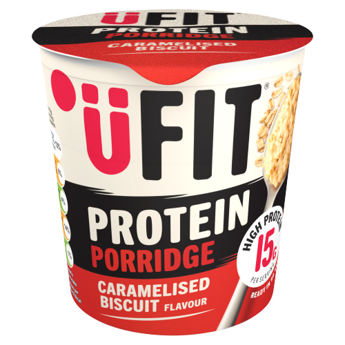 UFIT PROTEIN CARAMELISED BISCUIT PORRIDGE POT 70G