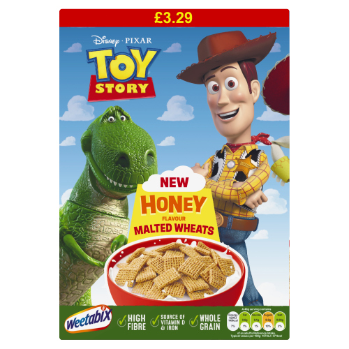 WEETABIX DISNEY PIXAR TOY STORY HONEY MALTED WHEATS PMP £3.29 500G