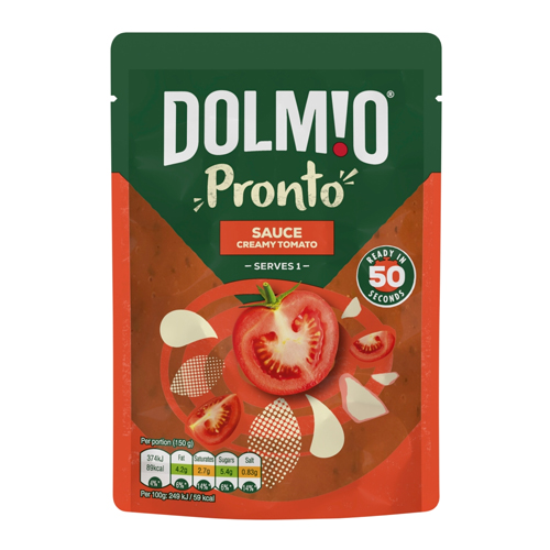 DOLMIO CREAMY TOMATO SAUCE POUCH 150G