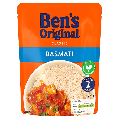 BEN'S READY TO HEAT BASMATI RICE 220G
