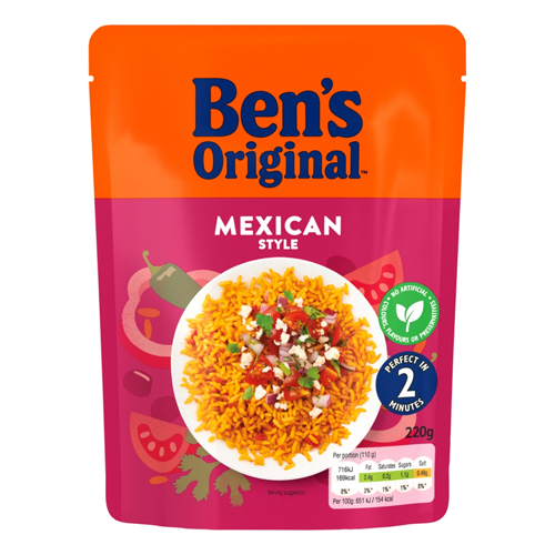BEN'S READY TO HEAT MEXICAN STYLE RICE 220G