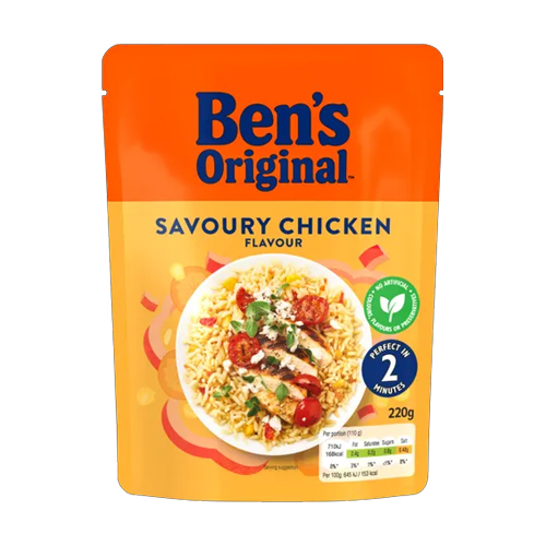 BEN'S SAVOURY CHICKEN FLAVOURED RICE 220G