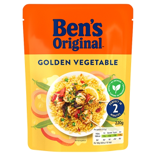 BEN'S READY TO HEAT GOLDEN VEGETABLE 220G