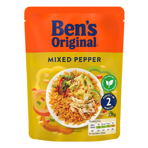 BEN'S READY TO HEAT MIXED PEPPER 220G