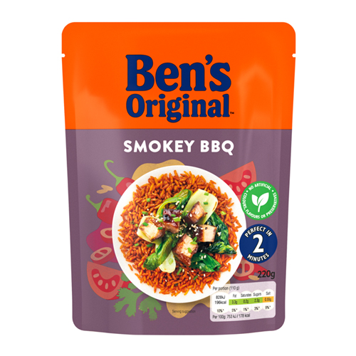BEN'S READY TO HEAT SMOKEY BBQ 220G