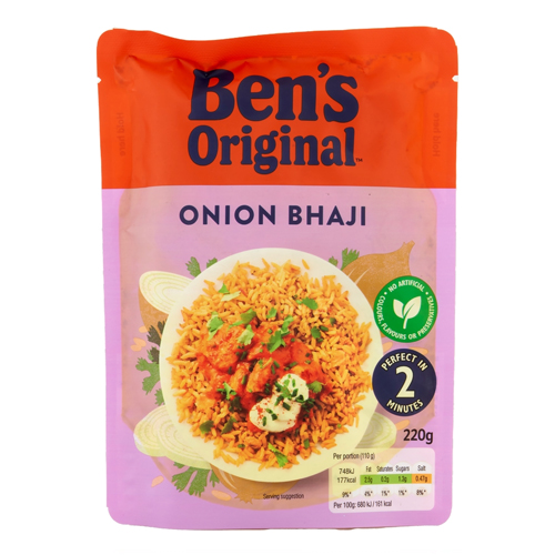 BEN'S READY TO HEAT ONION BHAJI 220G