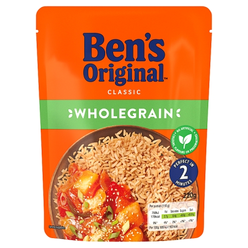 BEN'S READY TO HEAT WHOLEGRAIN RICE 220G