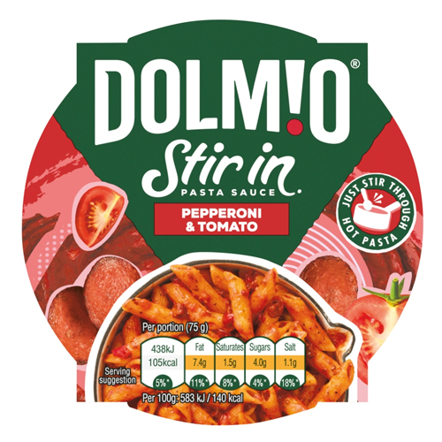 DOLMIO STIR-IN PEPPERONI AND TOMATO PASTA SAUCE 150G