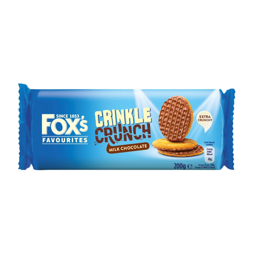 FOX'S HALF COATED CRINKLES 200G