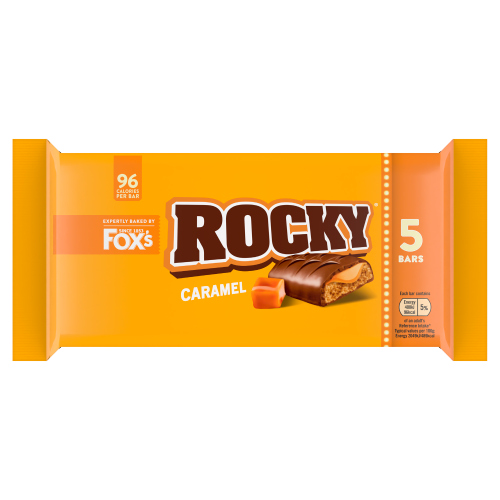 FOX'S ROCKY CARAMEL 5PK 136.5G