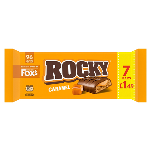 FOX'S ROCKY CARAMEL PMP £1.49 7PK