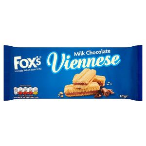 FOX'S MILK CHOCOLATE VIENNESE 120G