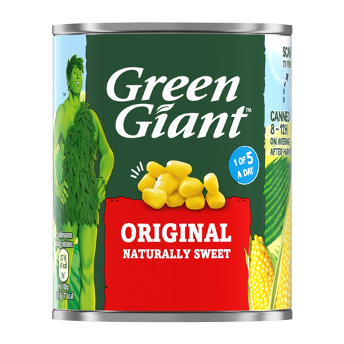 GREEN GIANT ORIGINAL SWEETCORN 198G
