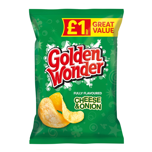 GOLDEN WONDER CHEESE & ONION PMP £1.00 57G