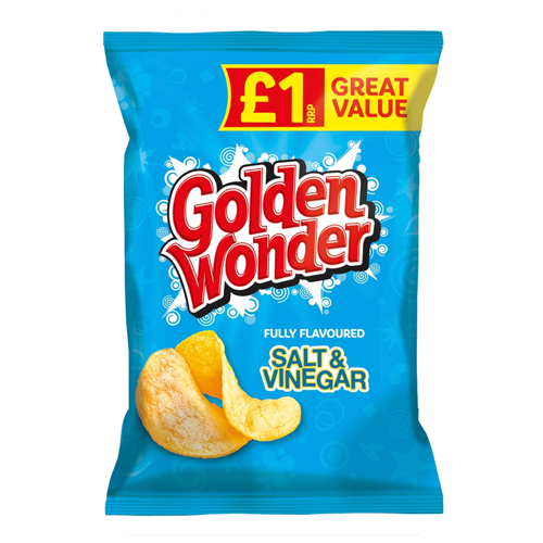GOLDEN WONDER SALT & VINEGAR PMP £1.00 57G