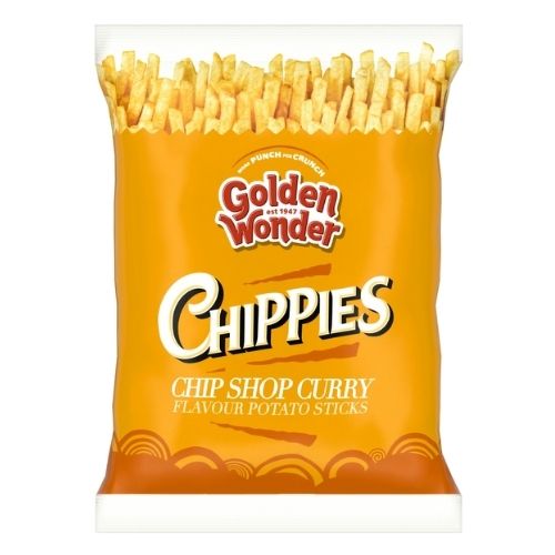 GOLDEN WONDER FULLY FLAVOURED CHIP SHOP CURRY PMP £1.00 70G