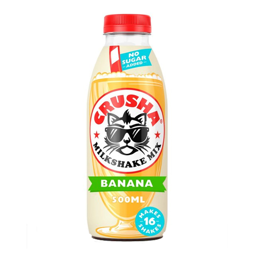 CRUSHA BANANA FLAVOUR MILKSHAKE MIX NAS 500ML