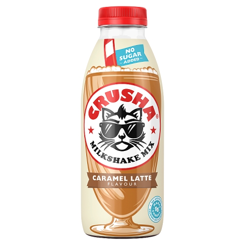 CRUSHA CARAMEL LATTE FLAVOUR MILKSHAKE MIX NAS 500ML