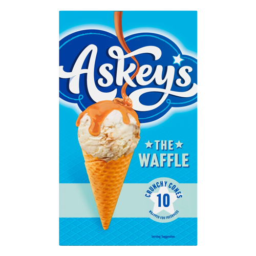 ASKEYS THE WAFFLE CRUNCHY CONES 10S