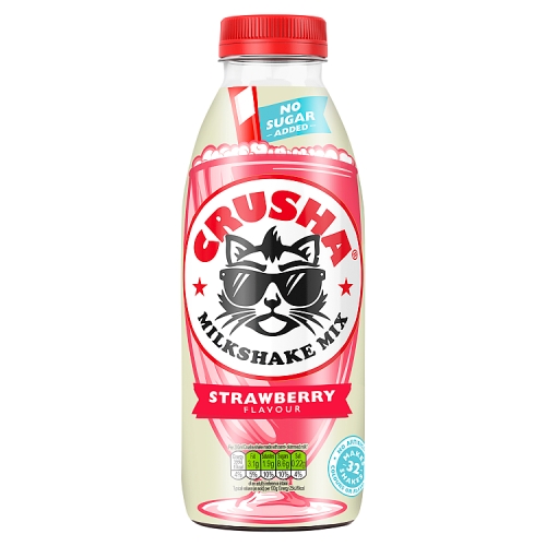 CRUSHA STRAWBERRY FLAVOUR MILKSHAKE MIX NAS 1L