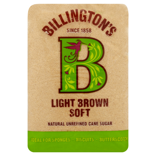 BILLINGTON'S LIGHT BROWN SOFT NATURAL UNREFINED CANE SUGAR 500G