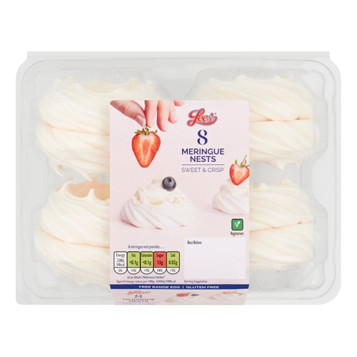 LEES PREMIUM MERINGUE NESTS 8PK