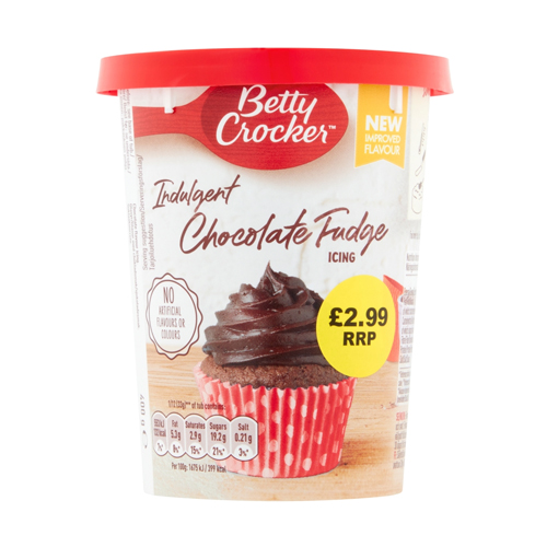 BETTY CROCKER CHOC FUDGE ICING PMP £3.19 400G