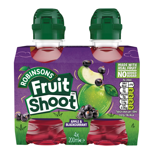 FRUIT SHOOT APPLE & BLACKCURRANT KIDS JUICE NAS 4PK 200ML