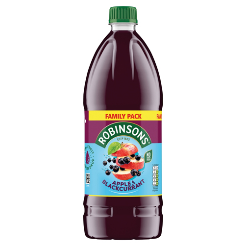 ROBINSONS APPLE AND BLACKCURRANT SQUASH NAS PET 2L