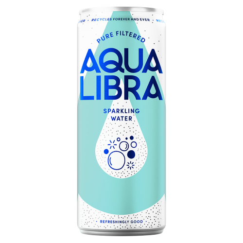 AQUA LIBRA SPARKLING WATER CAN 330ML