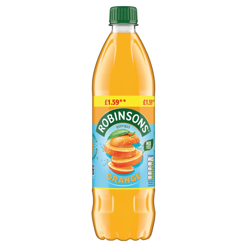 ROBINSONS ORANGE NAS SQUASH PMP £1.59 750ML