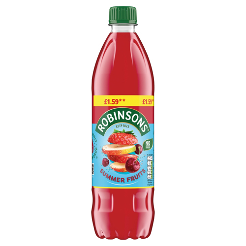 ROBINSONS SUMMER FRUITS NAS SQUASH PMP £1.59 750ML