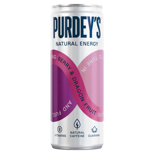 PURDEY'S NATURAL ENERGY BERRY & DRAGON FRUIT CAN 330ML