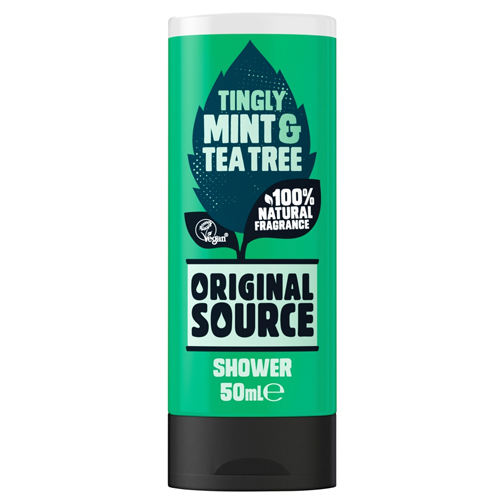 ORIGINAL SOURCE SHOWER GEL MINT TRAVEL SIZE 50ML