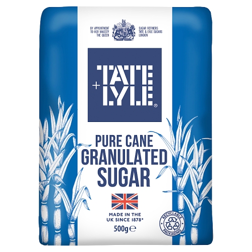 TATE & LYLE GRANULATED SUGAR 500G