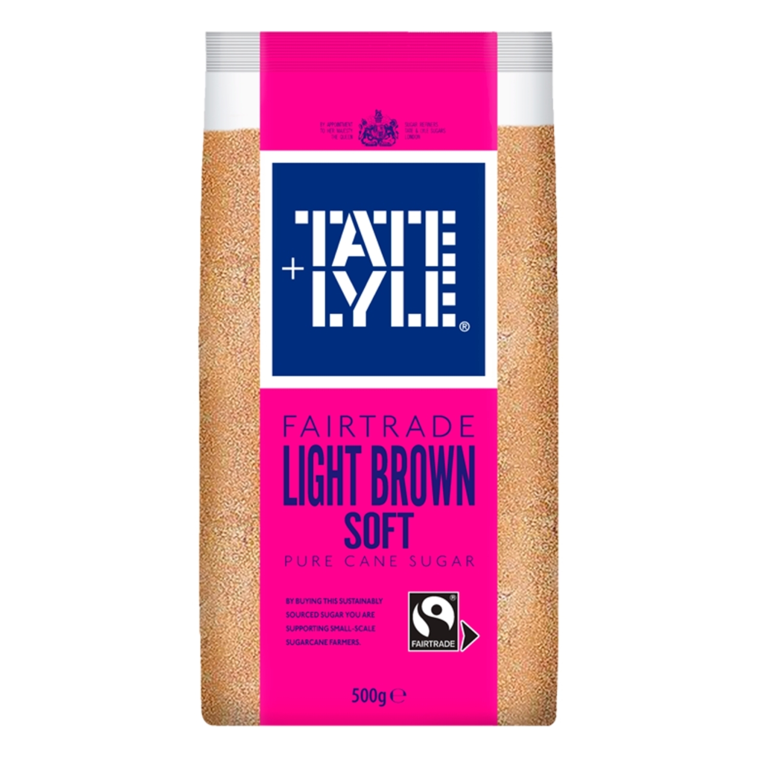 TATE & LYLE LIGHT SOFT BROWN SUGAR FAIRTRADE 500G