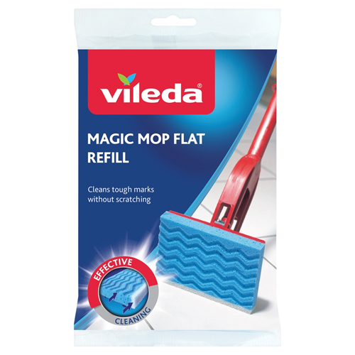 VILEDA MAGIC MOP FLAT REFILL 10'S