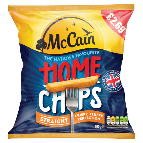 MCCAIN STRAIGHT CUT HOME CHIPS PMP £2.69 700G