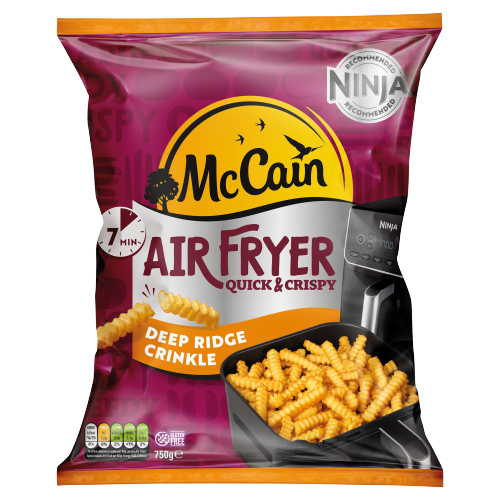 MCCAIN AIR FRYER QUICK & CRISPY DEEP RIDGE CRINKLE 750G