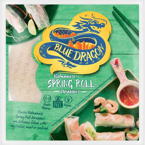 BLUE DRAGON SPRING ROLL WRAPPERS 134G