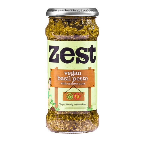 ZEST VEGAN BASIL PESTO WITH CASHEW NUTS 340G